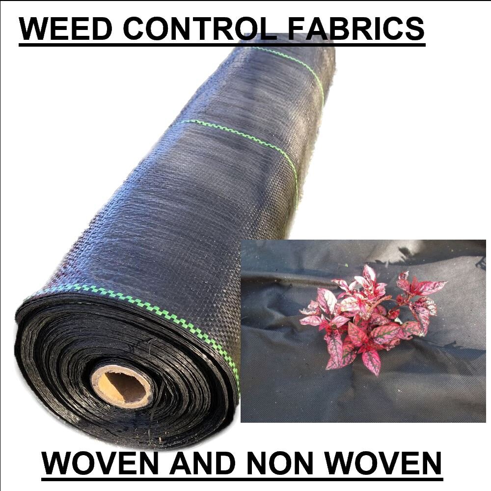 Heavy Duty Woven Weed Control Fabric Membrane Landscape Garden Weed Prevention